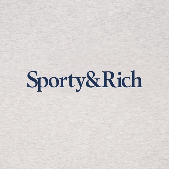 Sporty & Rich Dodgers Serif Tee In Heather Grey S NWT - Picture 9 of 15